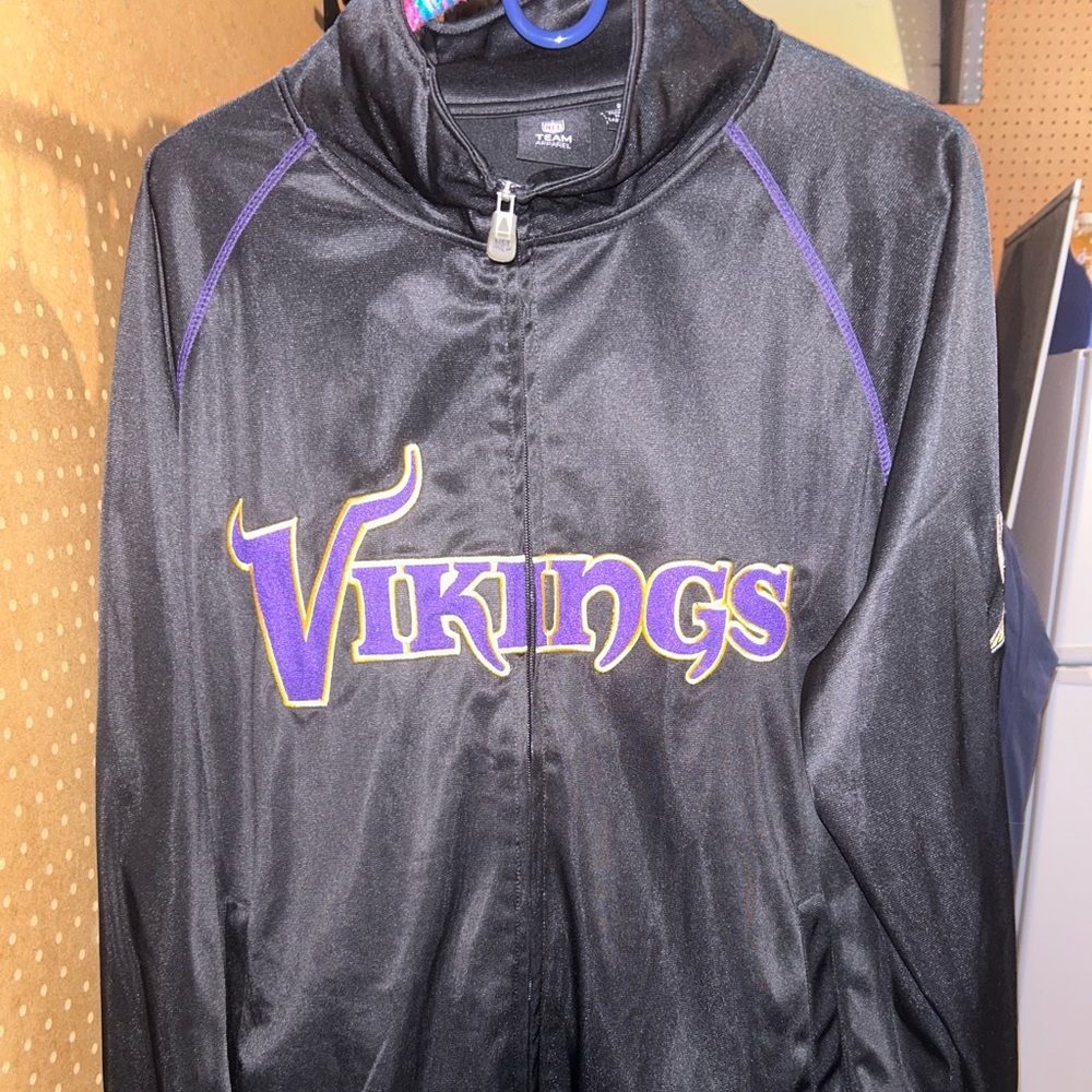 2XL MN Vikings Full Zip Golf Jacket